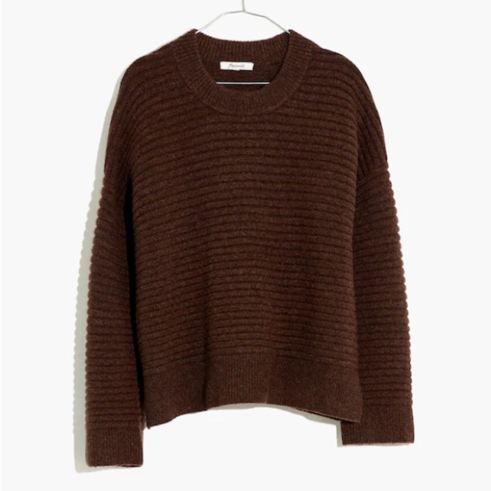 Madewell Brown Elsmere Pullover Sweater